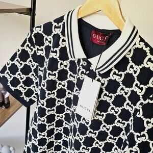 gucci navy polo